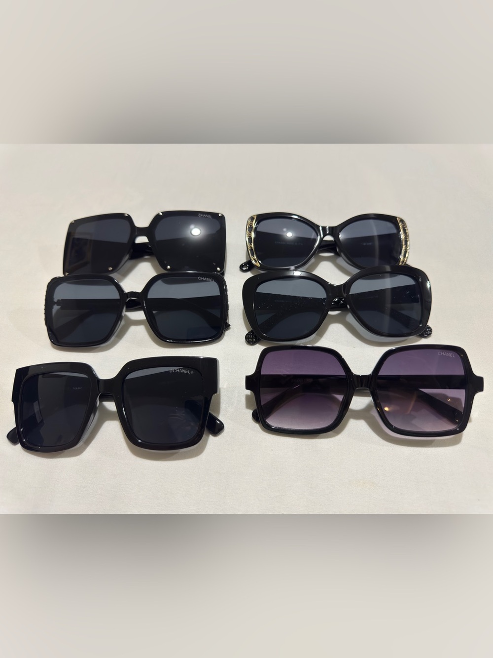 6x vintage CHANEL style Oversized Sunglasses Collection! ESTATE SALE FIND! 😎